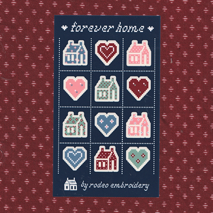 forever home ~ vinyl sticker sheet (clear)