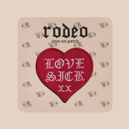 lovesick ~ iron on patch