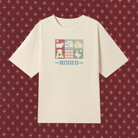 cosy cutouts ~ embroidered oversized shirt